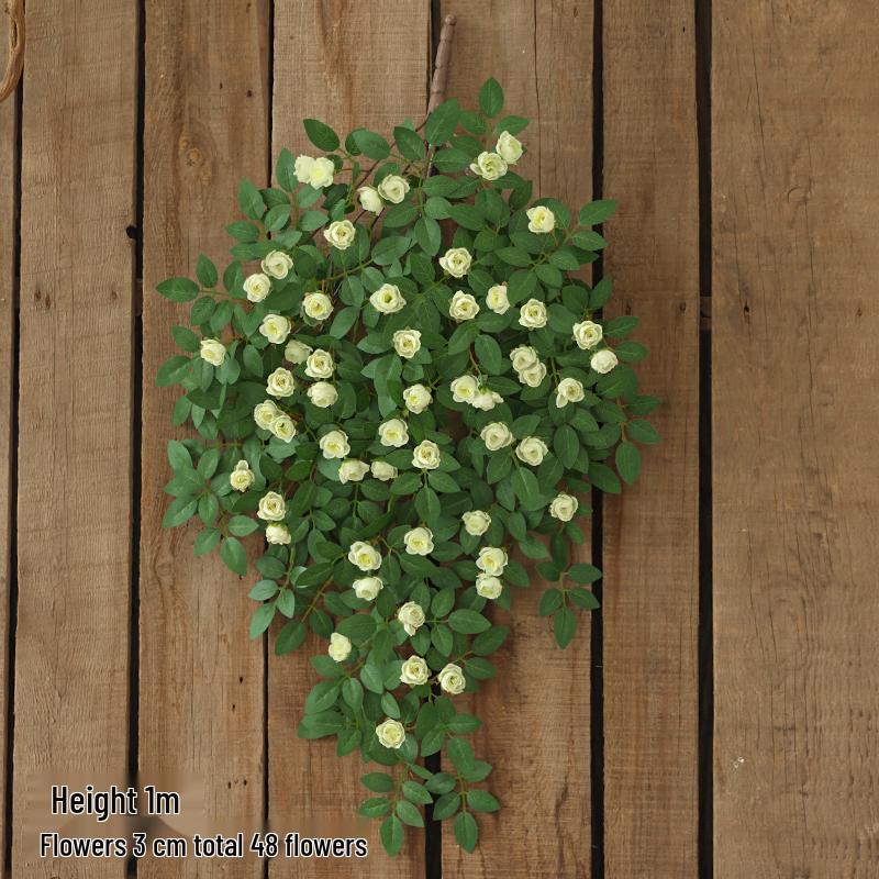 Rose Vine Faux Flower Garland for Air Conditioner, Ceiling, and Wall Decoration
