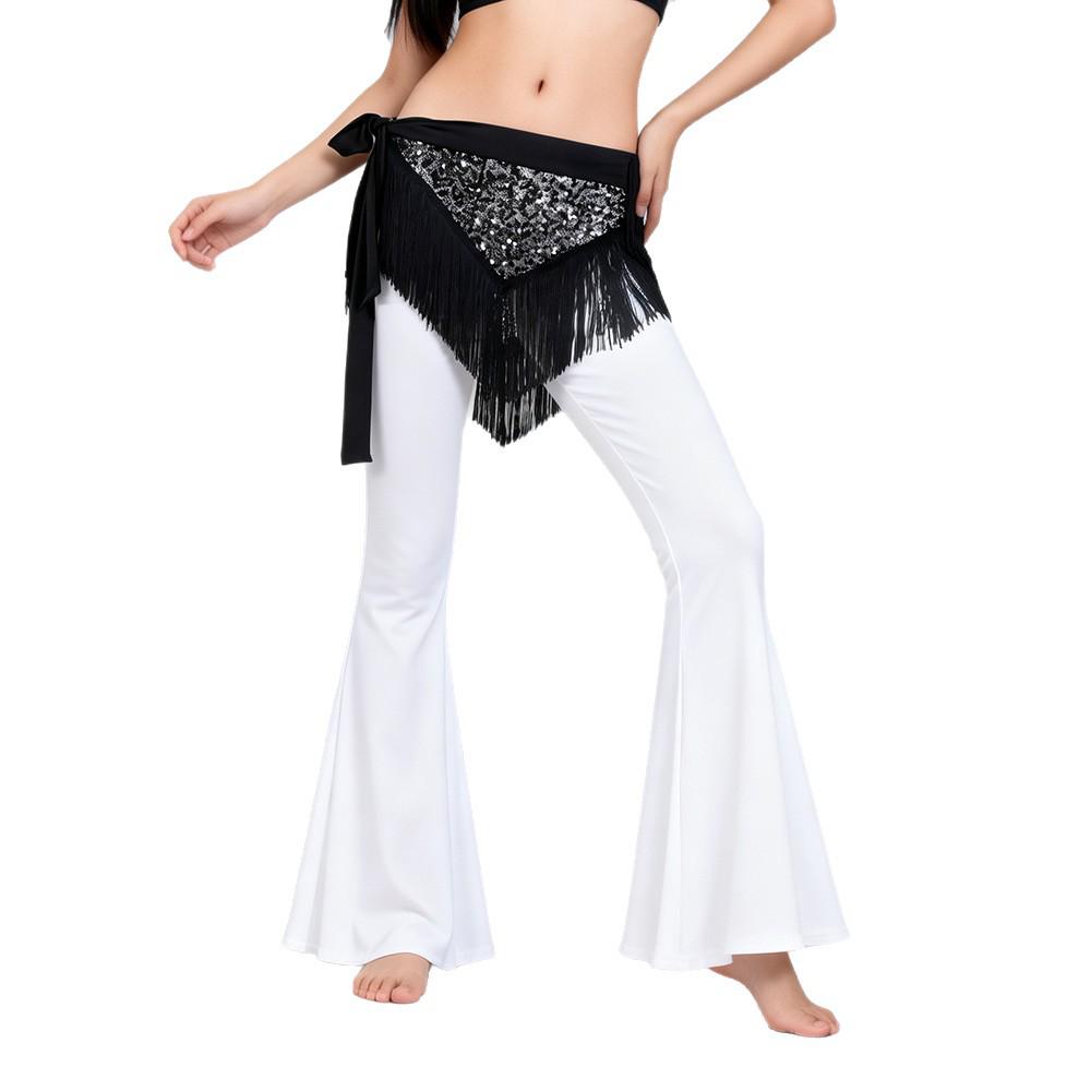 Sequin Fringe Belly Dance Hip Scarf for Eastern, Jazz, and Indian Dance Performances