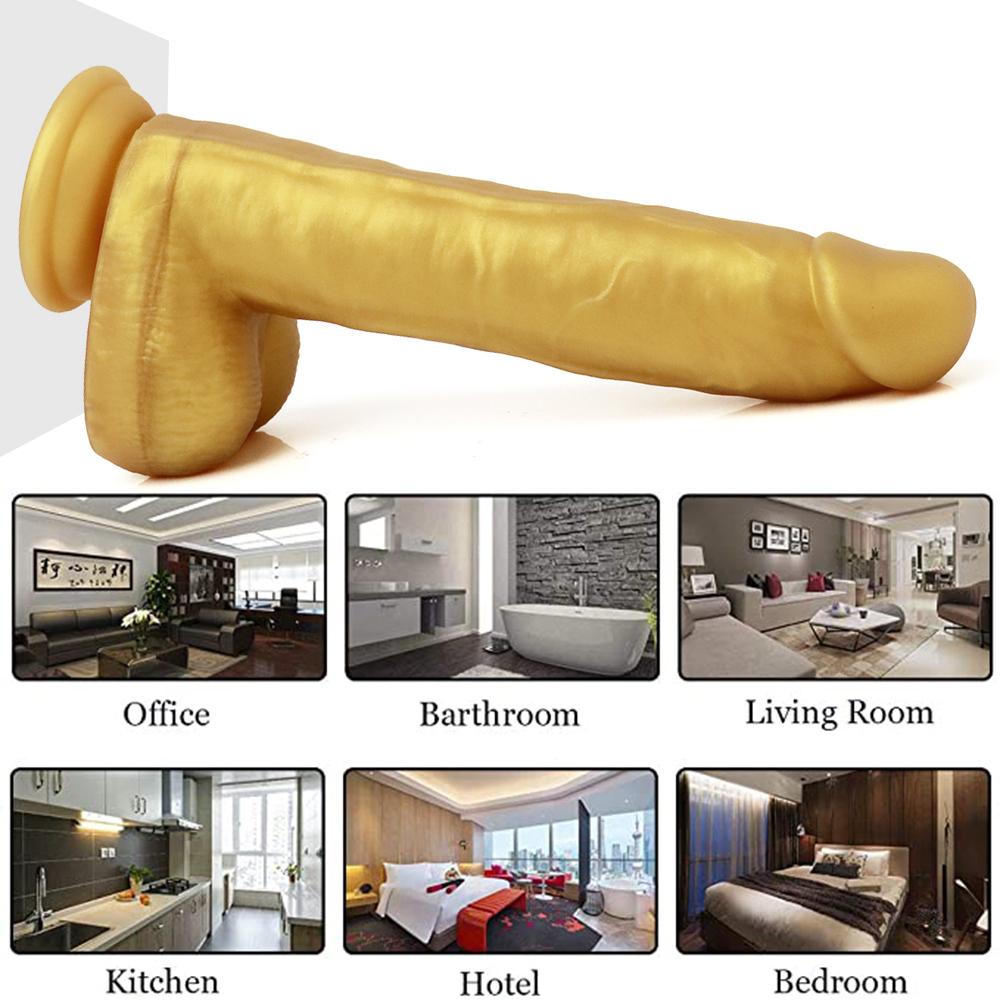 Silika Jel Yapay Penis Porno Büyük Boy Seks Oyuncağı Yapay Kadın Yapay Penis Mastürbasyon G Noktası Orgazm Simüle Seks Dükkanı