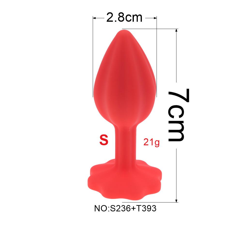 Silicone Detachable Tail Excluding Diamond Screw Anal Plug Accessory