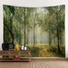 Primitive Forest Wooden Bridge Wall Hanging Office Living Room Tapestry Home Wall Decoration Tapestry