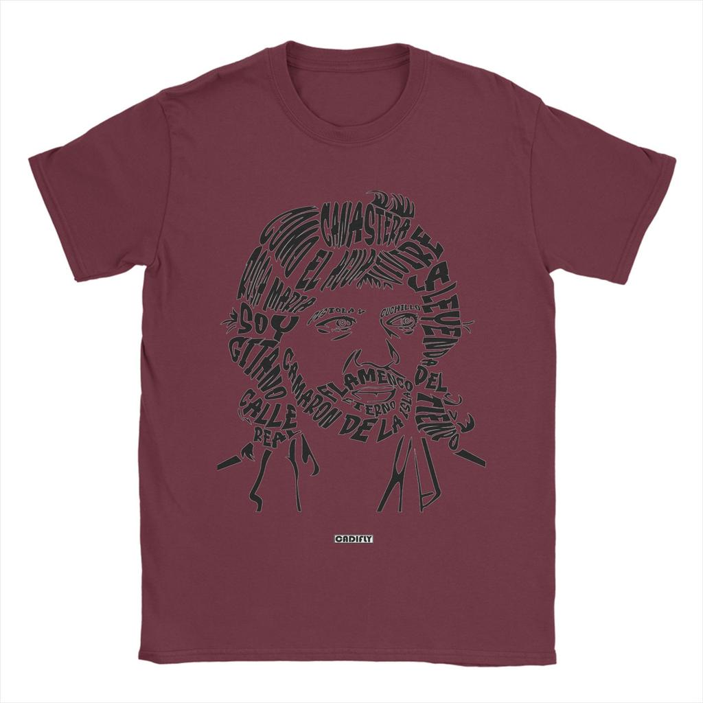 Camarons De La Isla Flamenco Men T Shirt  Vintage Tees Short Sleeve O Neck T-Shirt Pure Cotton Classic Clothes