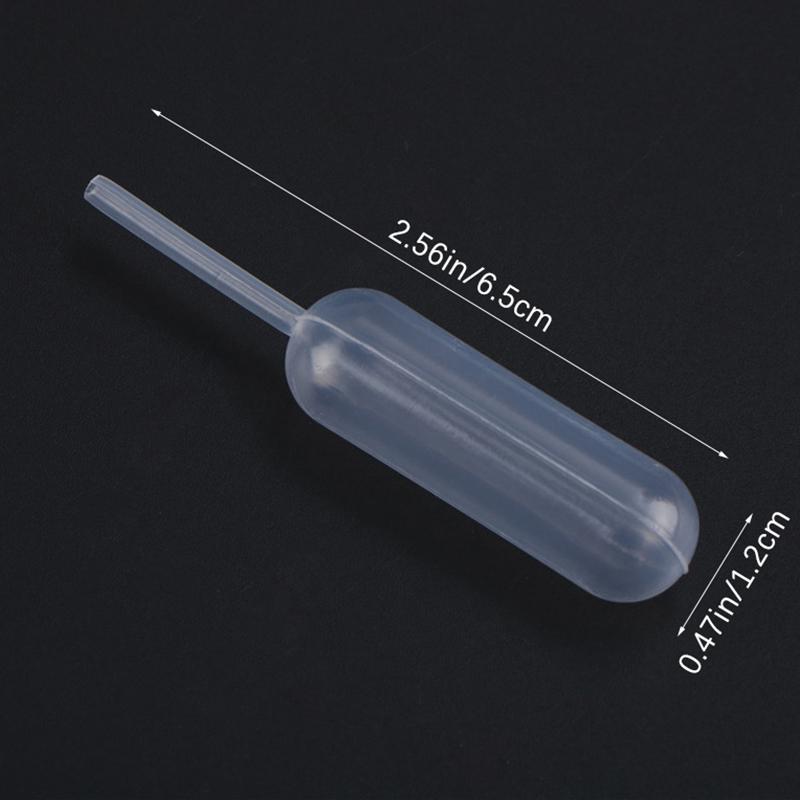 100pcs Plastic Squeeze 4ml Transfer Dropper Disposable Pipettes For Cupcake
