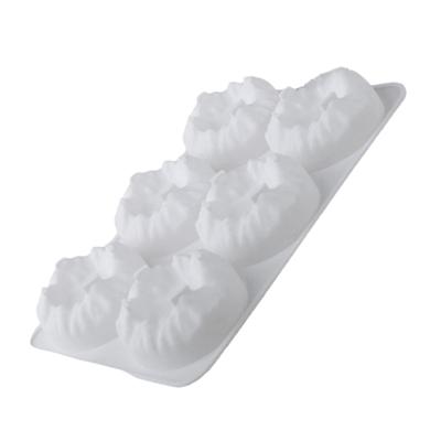 Stampo in Silicone per Mousse e Torte a 6 Cavità Forma Montagna Stampini Flessibili per Cottura e Dessert Antiaderente per Fare il Pane
