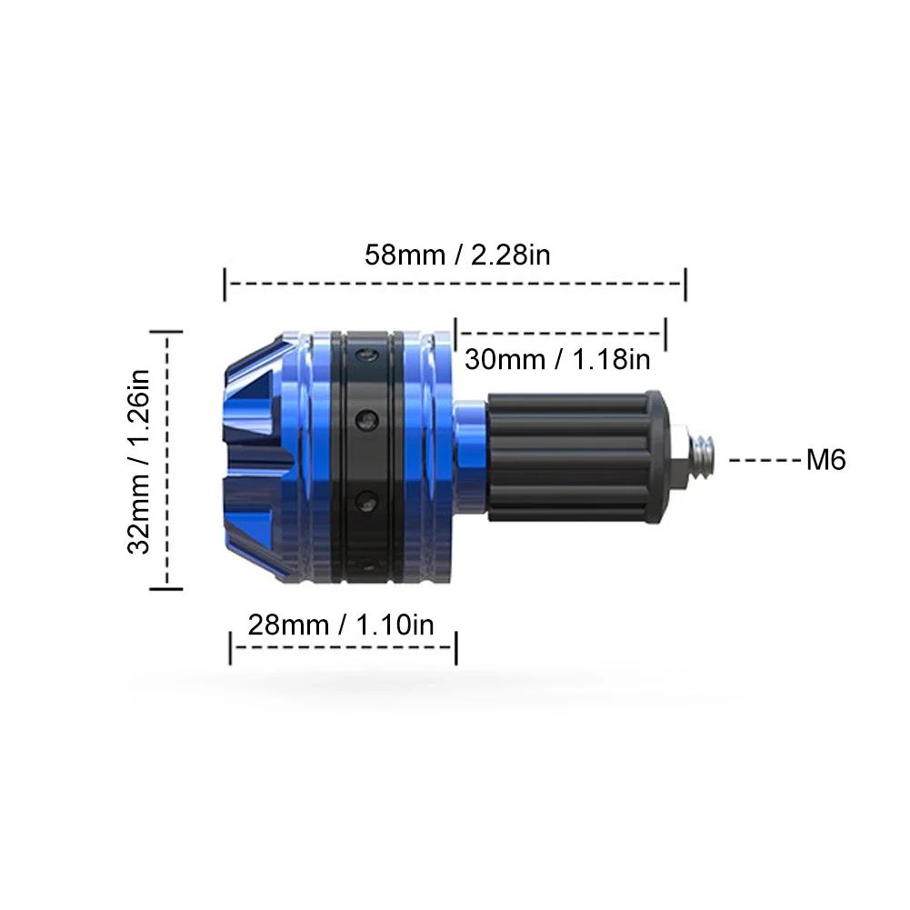 New Motorcycle Handle Bar Ends Grips Universal for 7/8" 22mm Aluminum Alloy Motorcycle Handlebar Plug Slider