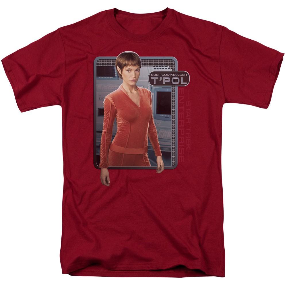 Star Trek - Tpol - Adult Unisex Short Sleeve T-Shirt - Red S
