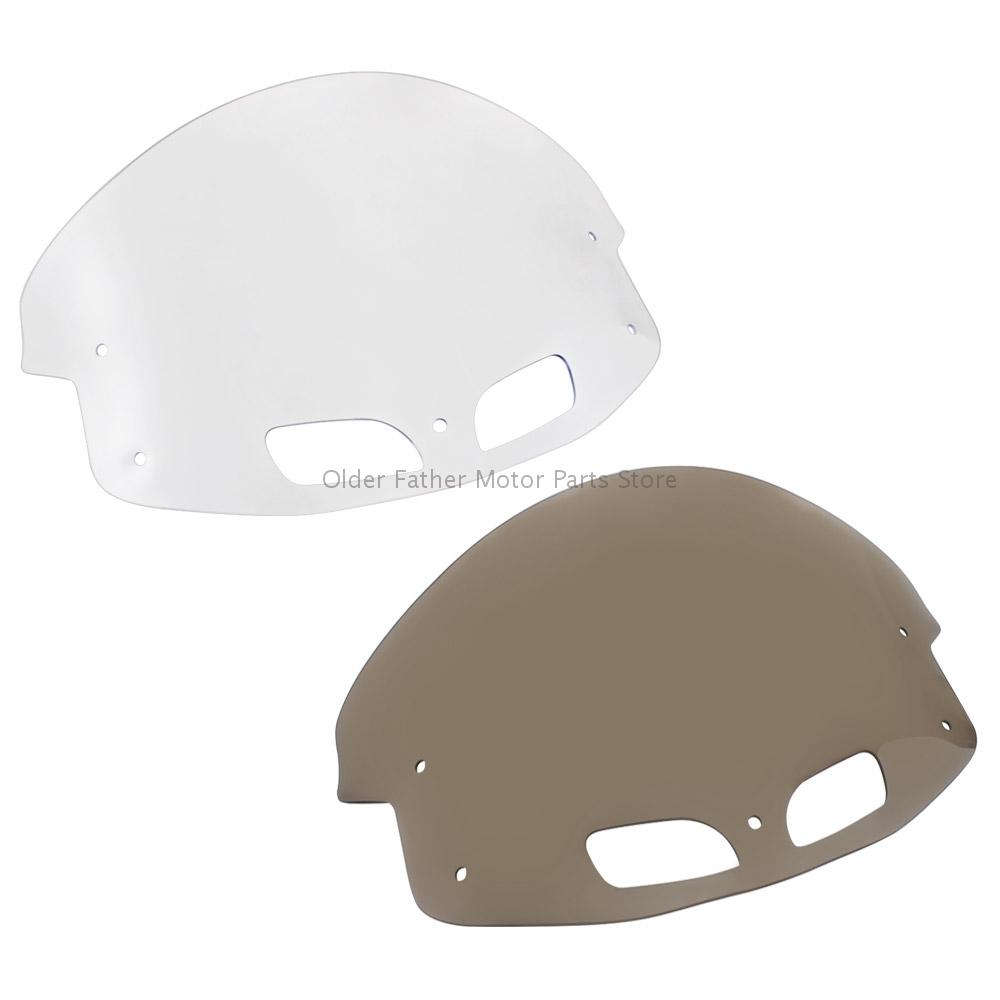 14" Motorcycle Windshield Front Fairing Windscreen Wind Deflector For Indian Chieftain Roadmaster Springfield 2014-2019