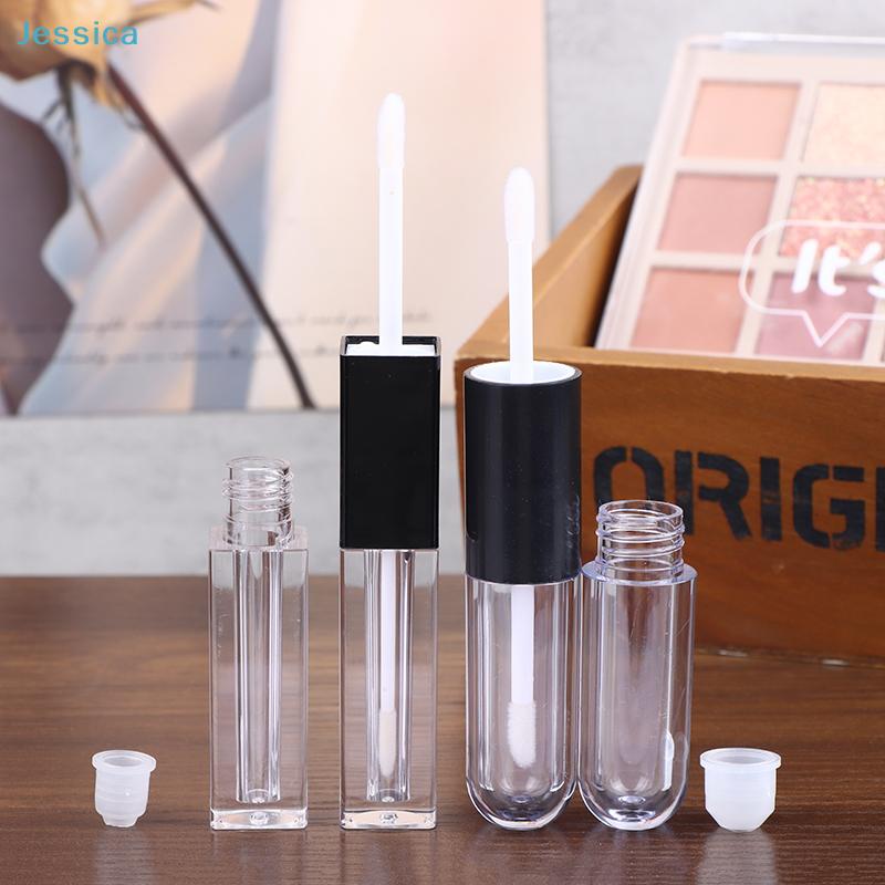 Double-headed Empty Lip Gloss Tubes | Clear Plastic Cosmetic Containers With Applicator Wands
