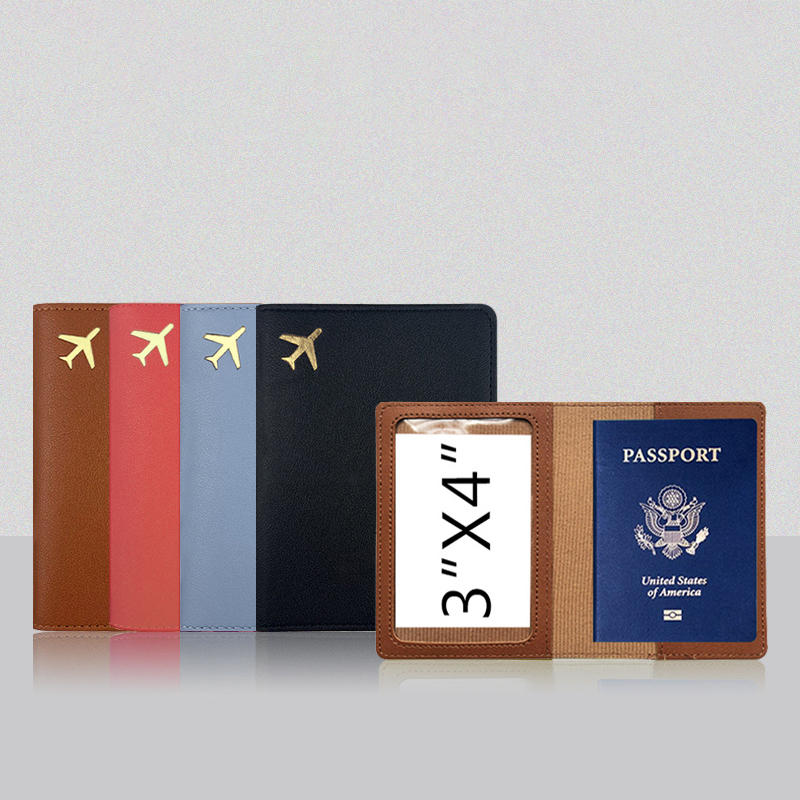 Women Men Travel Passport Holder Case High Quality Multifunctional Leather Passport Protector ID Card Wallet