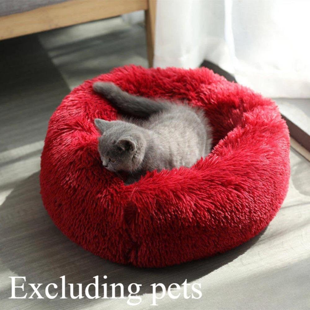 Kreatives Haustier Tiefschlaf Atmungsaktiv Hohe Elastizität Hunde Nest Katzen Nest Langplüsch Runder Stil Langplüsch Weiches Hunde Nest Katzen Nest