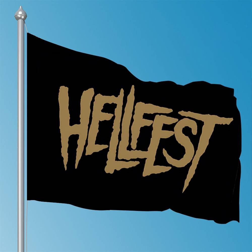 

Hellfest Flags Personalized Items Flags For Bedrooms Home Funny 74x94cm(29x37in)