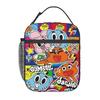 L'Incredibile Mondo di Gumball Borsa Termica per il Pranzo per Donne Bambini Scatole per Alimenti Portatili Lunch Box Termico Borsa Tote