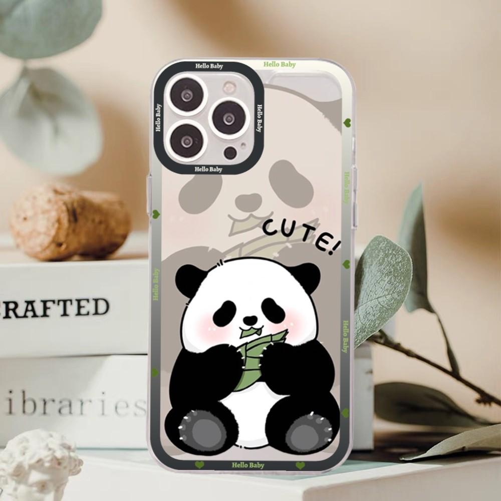 Cute Kawaii Panda Mousepad For Redmi 7 8 9 A For Redmi Note 5 7 8 9 10 11 Pro Max 4G 5G Funfas
