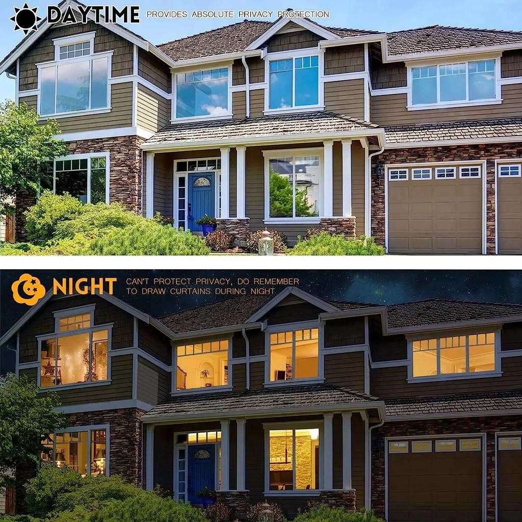 House Anti Look Window Privacy Film Adhesive Vinyl Mirror Foil One Way Car Glass Screen Tint Stickers Rolls UV Protection Tools