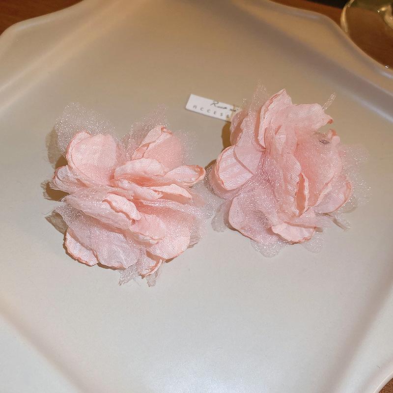 Mori Butterfly Flower Green Earrings Temperament Versatile Stud Earrings Personality Sweet Small Fresh Earrings