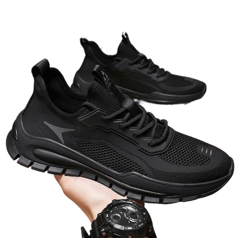 Coconut Men's Shoes Summer Breathable Net Shoes Men's Sports Shoes Korean Version Versatile Non-slip Thick-soled Running Dad Trendy Shoes