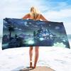 Beach Towel Fantasy Castle Microfiber Beach Towels Quick Dry Bath Towel Sports Beach Travel Towel Swimming Pool Towels for Girl