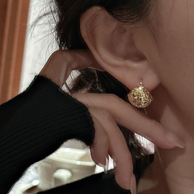 Hot Style Fashion Jewelry Gold Plated Non Tarnish Unique Vintage 925 Sterling Silver Bold Statement Hoop Earrings for Women