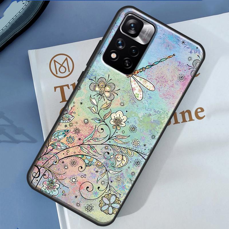 Dragonfly Animal Art Case For Xiaomi Redmi Note 14 13 Pro 12 11 9 10 9S 10S 11S 12S Redmi 13C 10C 12C 14C Cover