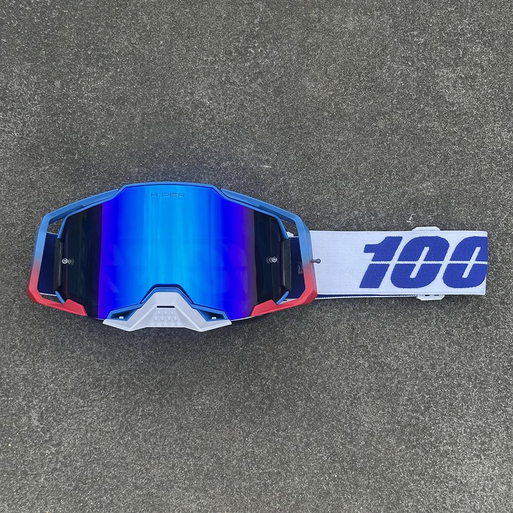 Okulary Motocrossowe Motocyklowe Okulary Przeciwsłoneczne Męskie Wiatroodporne Ochrona Narciarstwo Kolarstwo Wyścigi Jazda Terenowa Gogle