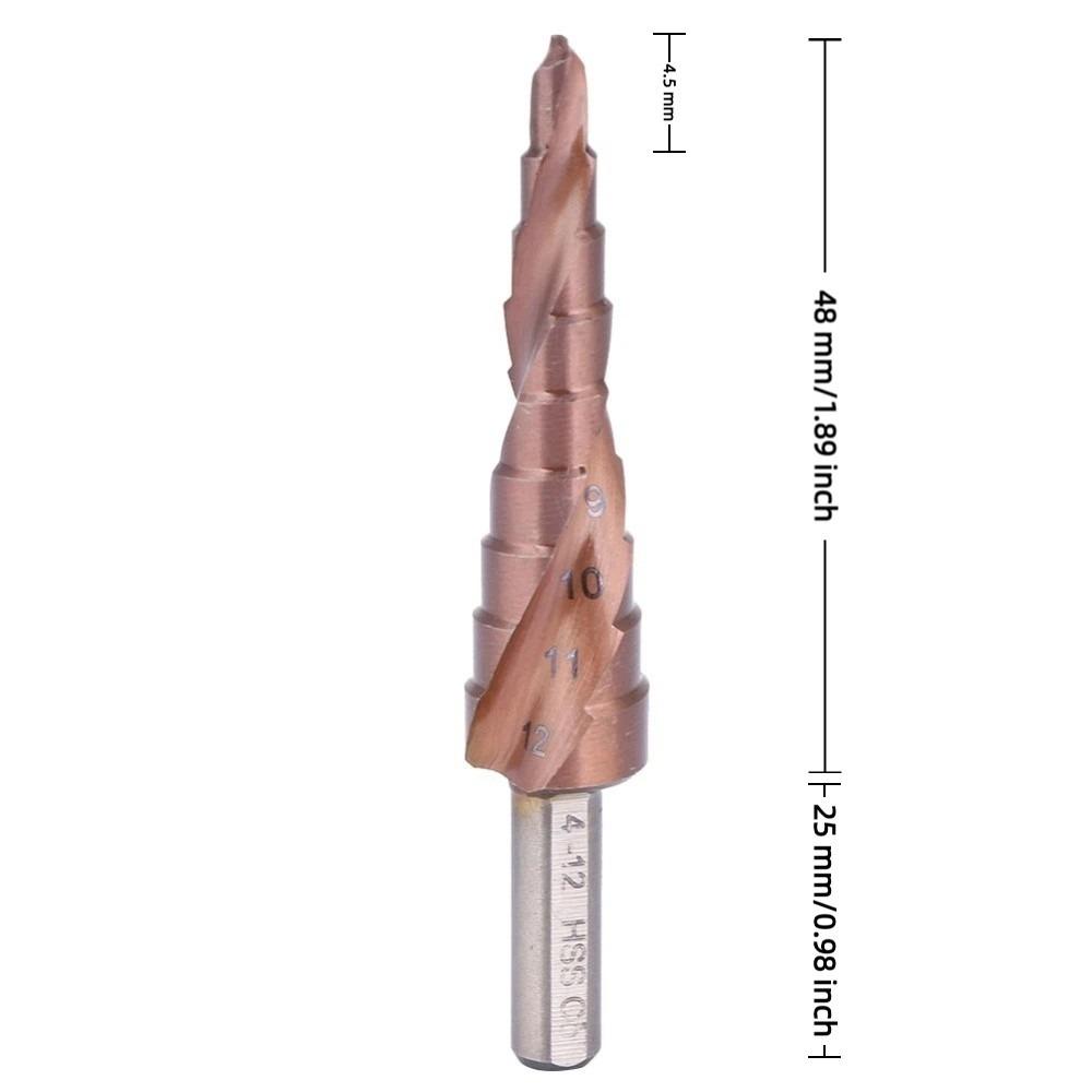 Triangular Shank Hole Opening Tool High Speed Steel M35 Hole Reamer Step Drill Bit Set Counterbore