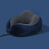 Memory cotton u-shaped pillow slow rebound nap neck pillow, can store travel aircraft neck pillow
