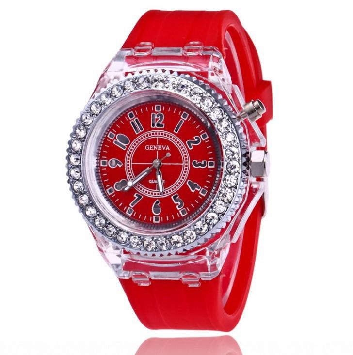 Luminous LED Rhinestone Harajuku Quartz Watch for Couples and Students