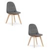 BORA Chair - Dark Gray Velvet X 2