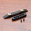 Guitar Roller Saddle Bridge Replacement Part with Rosewood Base