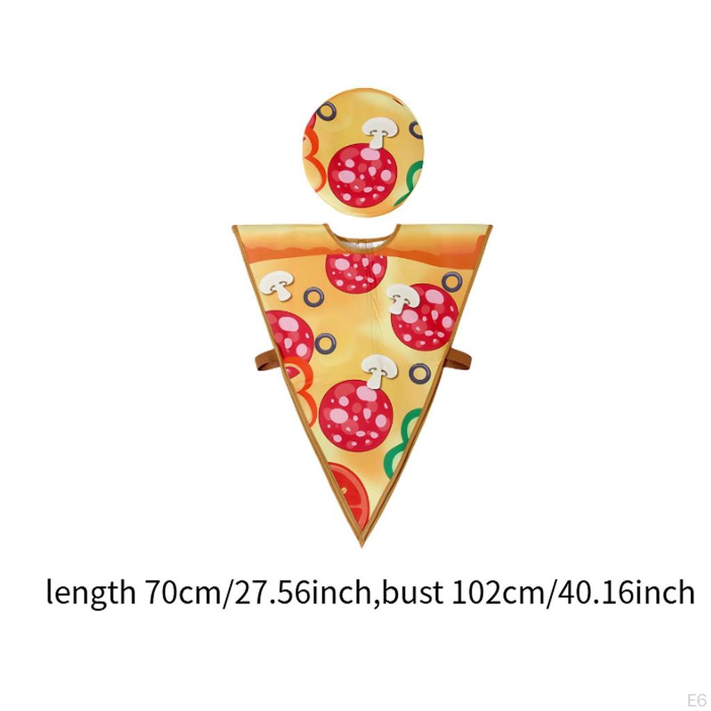 2-teiliges Kinder-Essen-Cosplay-Kostüm-Set, weich, lustig, Kostüm für Themenparty