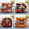 Cute Cartoon D-Daruma Doll-MT Role Pillow Case Printing Pillowcase Living Room Sofa Cushion Cover Bedroom Room Decor