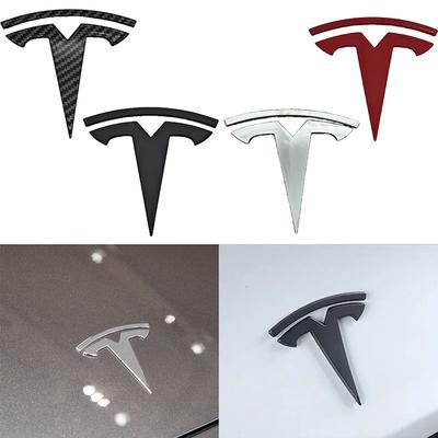 3D ABS Autó Első Motorháztető Embléma Hátsó Csomagtartó Jelvény Matrica Tesla Model 3 Model Y Csere Dekoráció Matricák Kiegészítők