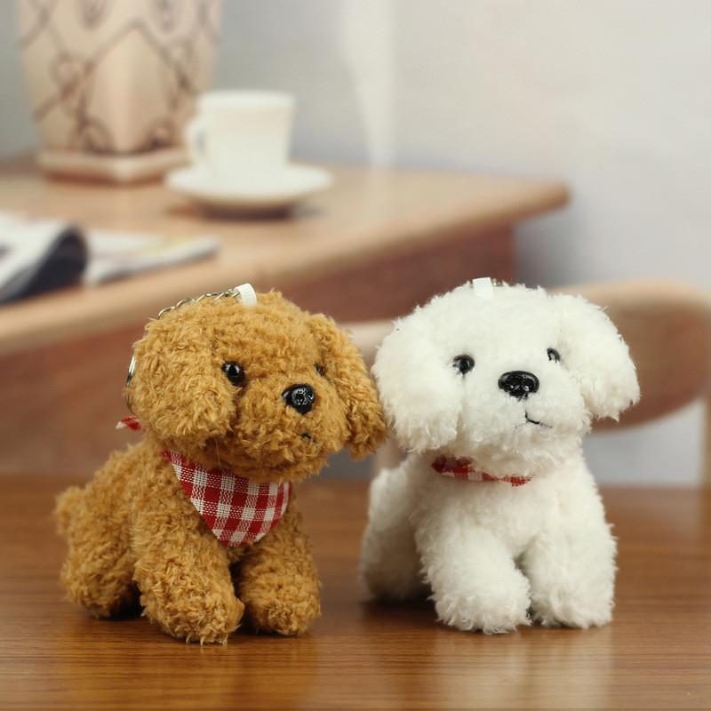 Adorable Cuddly Teddy Dog Plush Keychain Super Cute Plush Doll Gift For Kids
