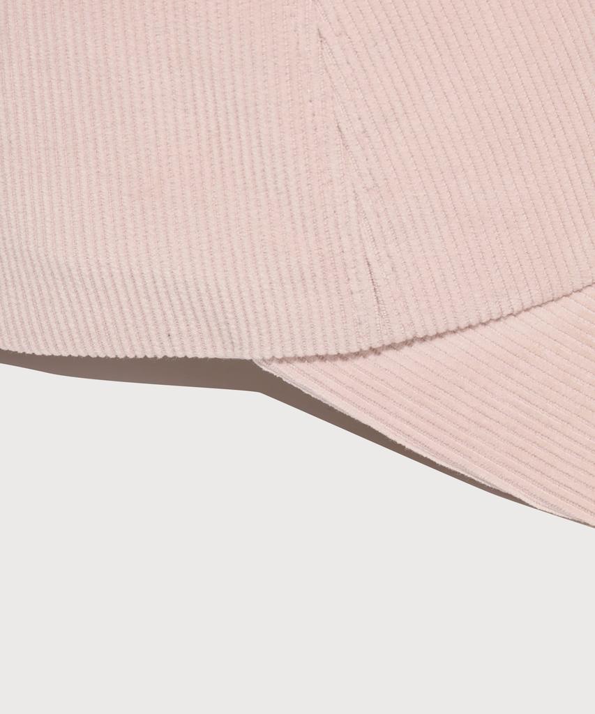 COVERNAT WOMAN [Standard Fit] Clover Heart Corduroy Wappen Ball Cap Pink