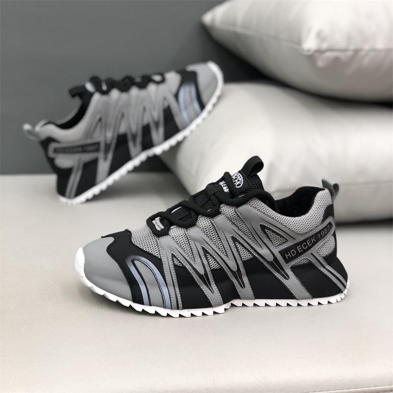 

European station new 2025 summer mesh breathable lace-up versatile trend platform casual sports dad shoes 48
