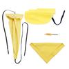 4Pcs Sax Mouthpiece Brush Kit Lightweight Portable Reliable Wiping Cloth Saxophone Cleaning Set for Sax Yellow