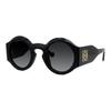 Loewe Logo Detail Acetate Round Sunglasses Unisex Sunglasses Black LW40081U