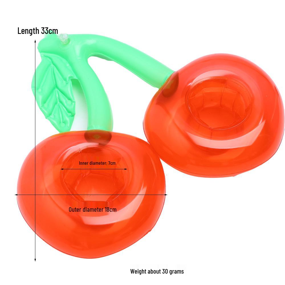 Available: Inflatable Cup Holders - Flamingo, Donut, Lemon, Watermelon, Pineapple, Crab, and Heart.