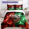 FC Augsburg FC Beddengoedset met Print (3 Delen) Ademende Dekbedovertrek met Kussenslopen Decoratief Beddengoed voor Slaapkamer Huis