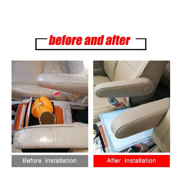 2Pcs Leather Front Seat Armrest Cover For Lexus Rx300 Rx350 Rx400h 2003-2009 Seat Armrest Replacement Armrest Gloves