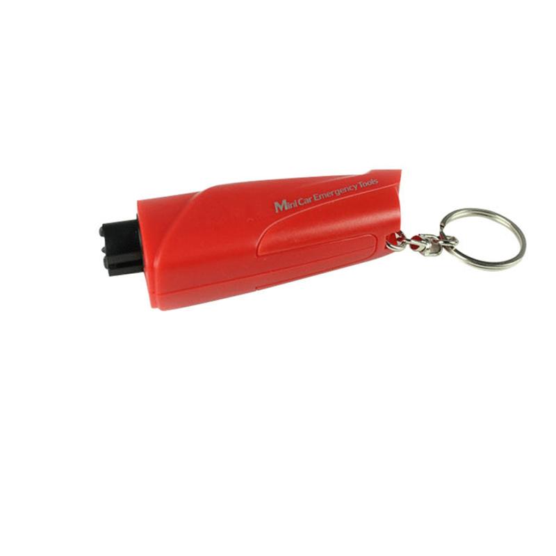

3-in-1 Car Emergency Tools Set Emergency Keychain Car Escape Tool Seatbelt Cutter And Window Breaker червоний
