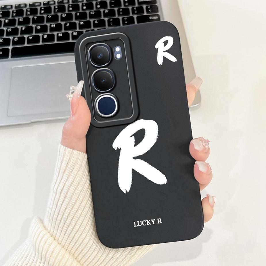 Für Vivo Y19s 4G Hülle V2419 Luxuriöse Glücksbuchstaben Cover Stoßfeste Weiche TPU Handyhülle Für Vivo Y19s Y 19 s VivoY19s Fundas Coque