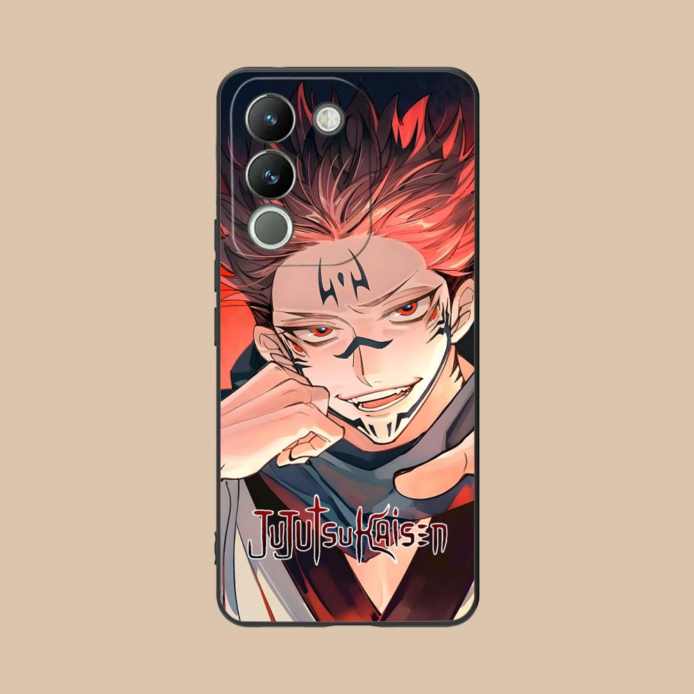 Jujutsu Kaisen Sukuna Mobile Phone Case for VIVO V60 V50 V40 V30 V29 V27 V25 V23 Pro Lite 5G Colorful Printing Cover Smartphone