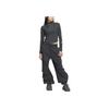 adidas Climacool Future Gestreiftes Schnelltrocknendes Kühles Sportliches Casual Langarm Raglan T-Shirt Damen Tops Carbon-Schwarz Leuchtend-Weiß JM4278