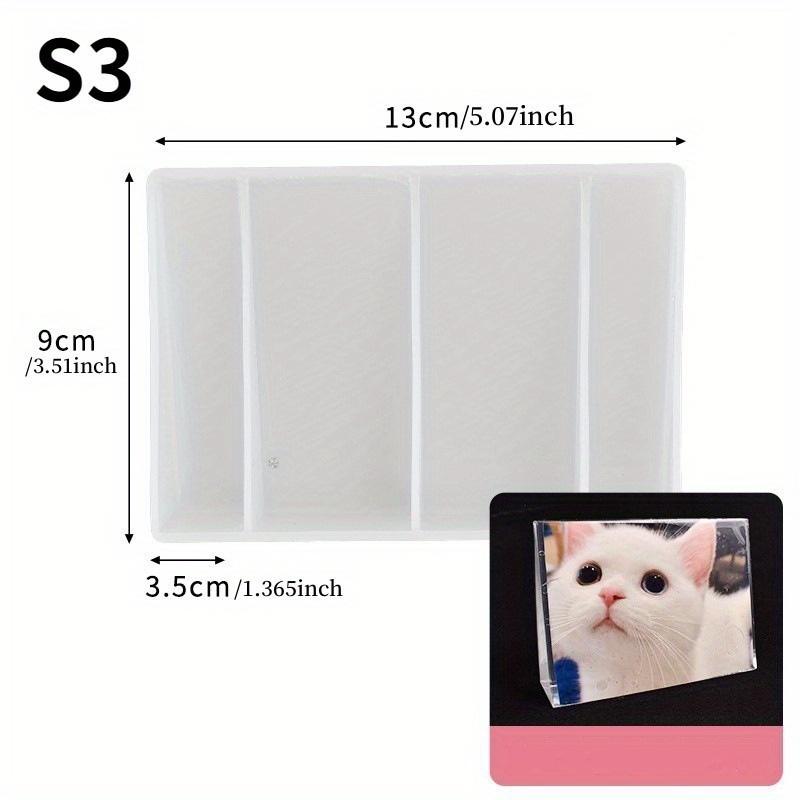 Love Heart Square Photo Frame Epoxy Mold for DIY Craft Resin Jewelry Making Silicone Mould