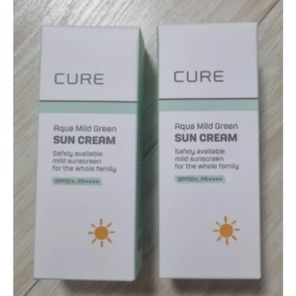 CURE Aqua Mild Green Sun Cream (SPF50+, PA++++) 40ml, 2 pieces