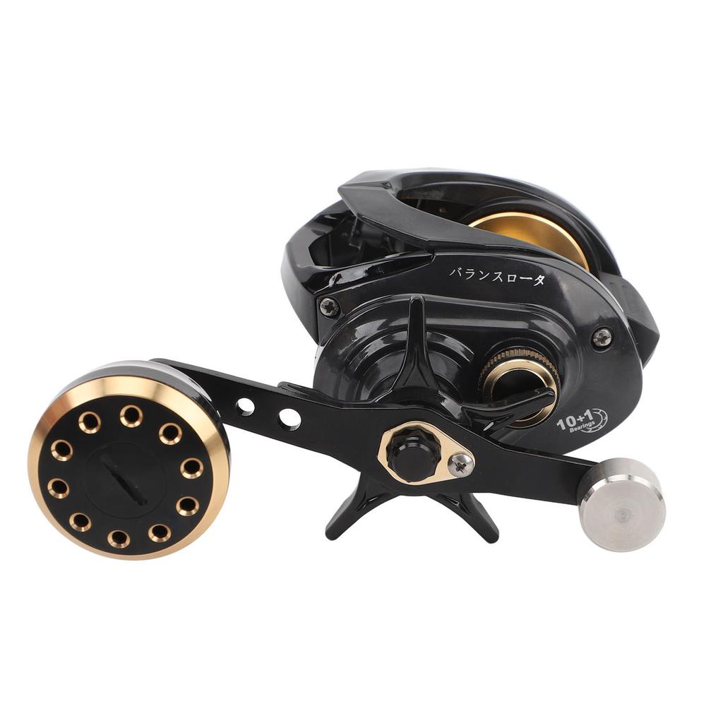 Baitcasting Reel Carbon Fiber Magnetic Braking with Single Rocker Arm Stainless Steel Bearings Metal Wire Cup Fishing