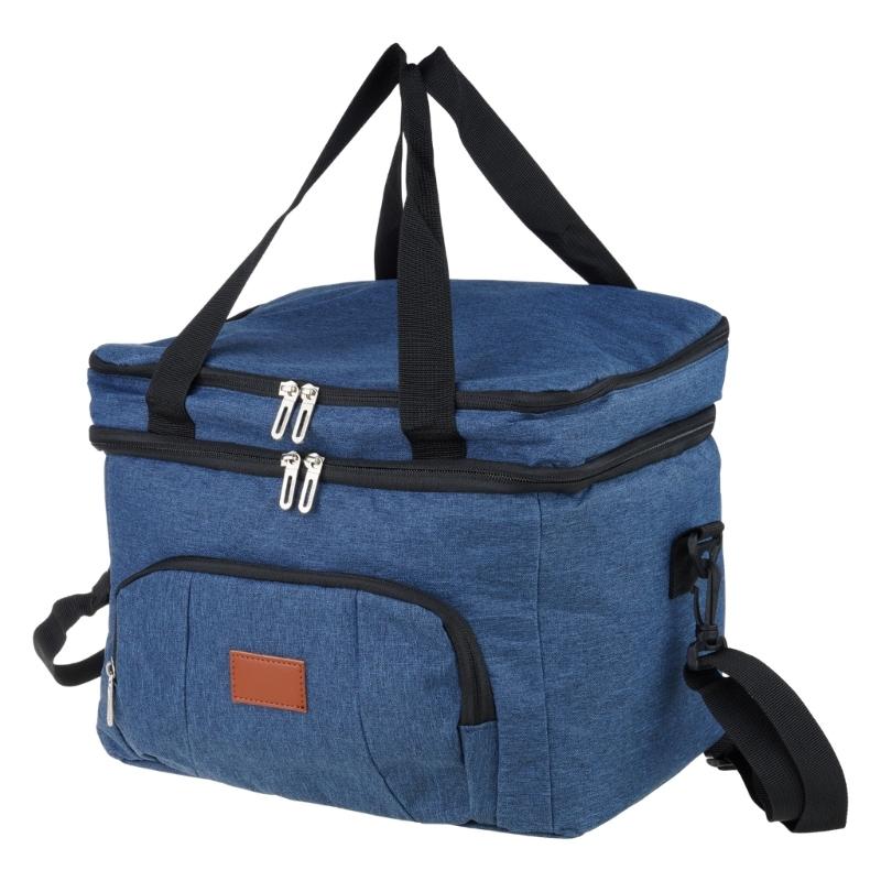 Large Capacity Outdoor Picnic Coolers Bag For Food Freshness Waterproof Oxfords Fabric Adjustable Shoulder Strap
