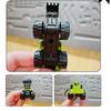 Mini Engineering Cars Charm Keychain Pull Back Cartoon Toy Car Keychain Pendant Anti-Detachable Hook Decompression Tool