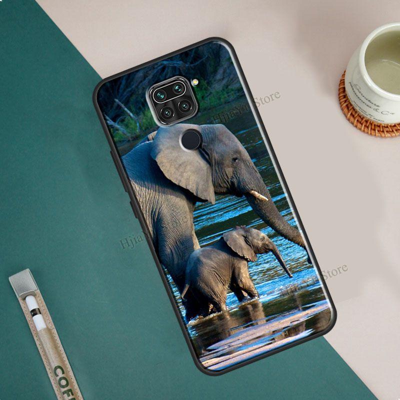 Baby Elephant Moon Phone Case For Xiaomi Redmi Note 11 10 8 9 Pro 8T 9S 10S Coque For Redmi 10 9 9C 9A 9T